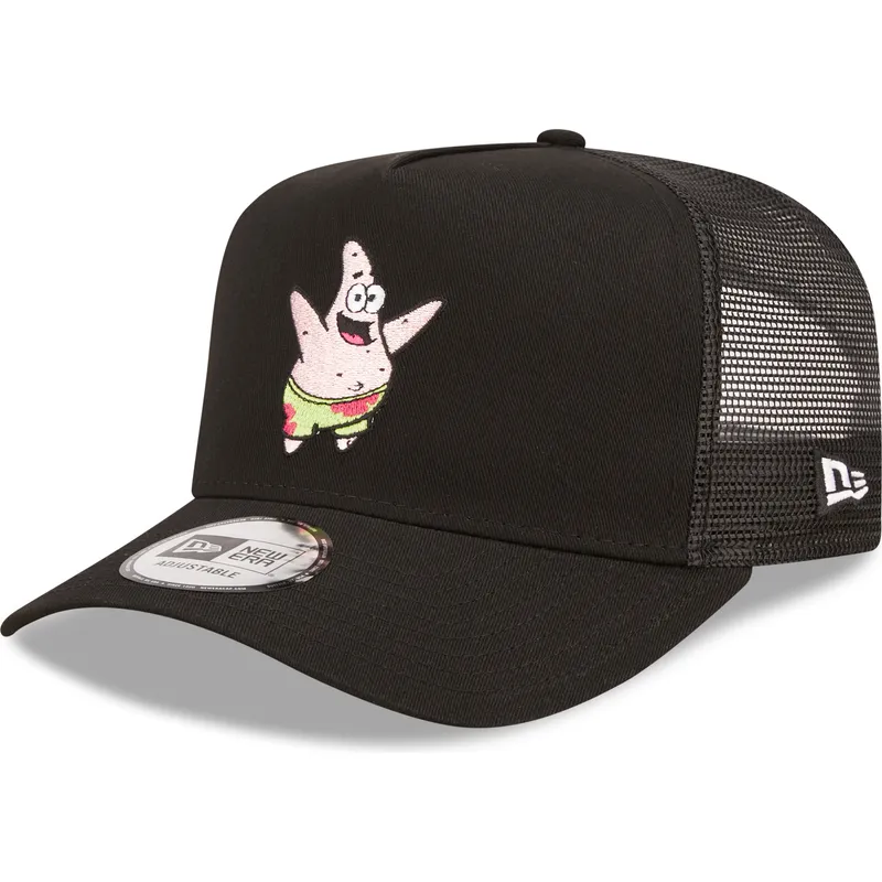 shapka-izvita-traker-cherna-snapbek-a-frame-na-spongebob-i-patrick-star-ot-new-era