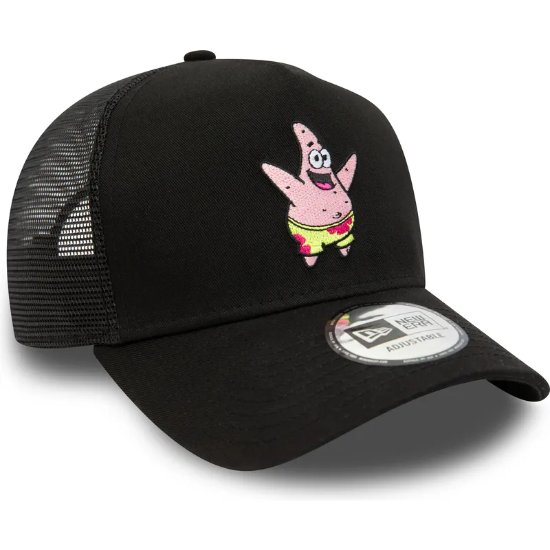 shapka-izvita-traker-cherna-snapbek-a-frame-na-spongebob-i-patrick-star-ot-new-era