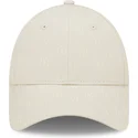 buet-beige-justerbar-kasket-til-kvinder-9forty-monogram-fra-new-york-yankees-mlb-fra-new-era