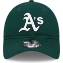 shapka-izvita-zelena-reguliruem-9twenty-league-essential-na-oakland-athletics-mlb-ot-new-era