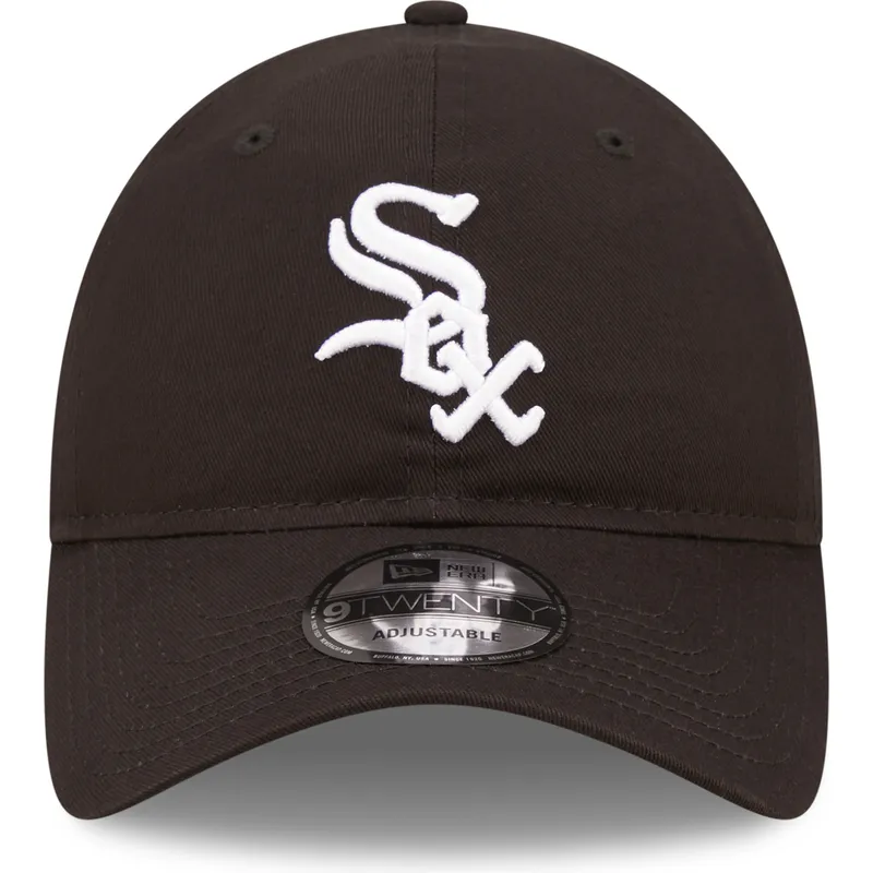 shapka-izvita-cherna-reguliruem-9twenty-league-essential-na-chicago-white-sox-mlb-ot-new-era