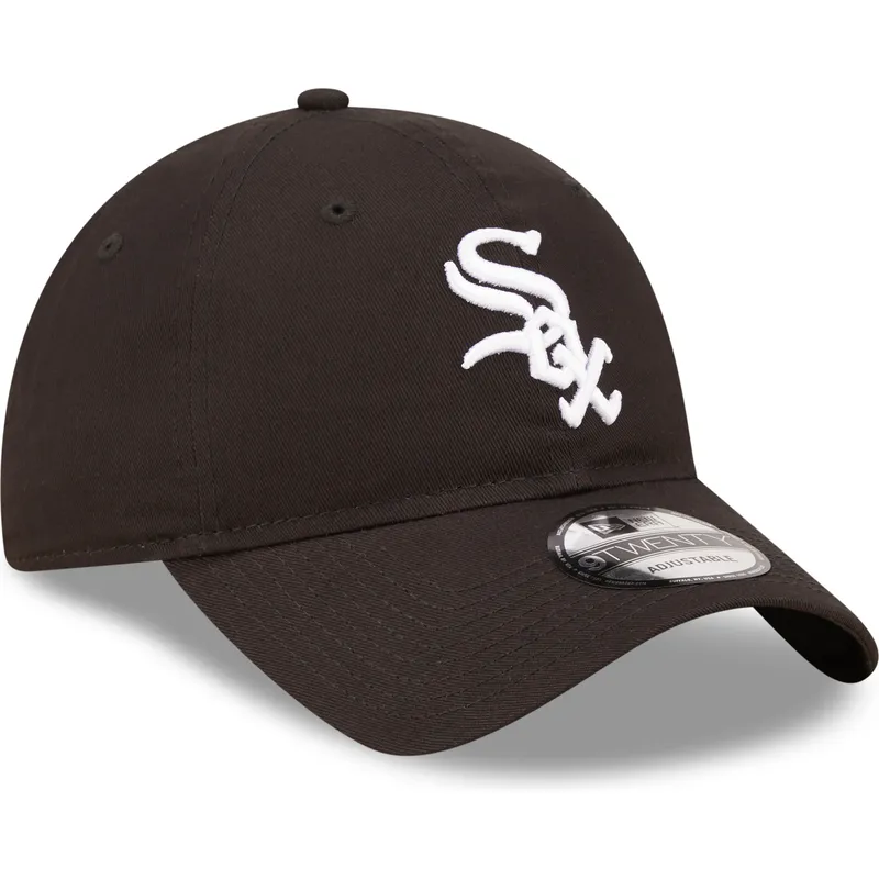 shapka-izvita-cherna-reguliruem-9twenty-league-essential-na-chicago-white-sox-mlb-ot-new-era