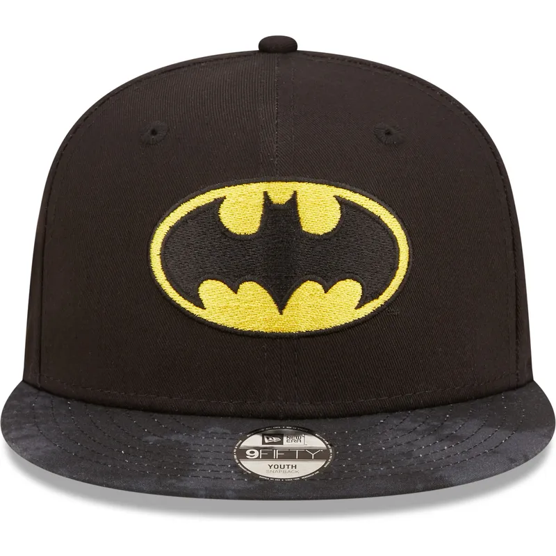 shapka-ploska-cherna-snapbek-za-deca-9fifty-na-batman-dc-comics-ot-new-era