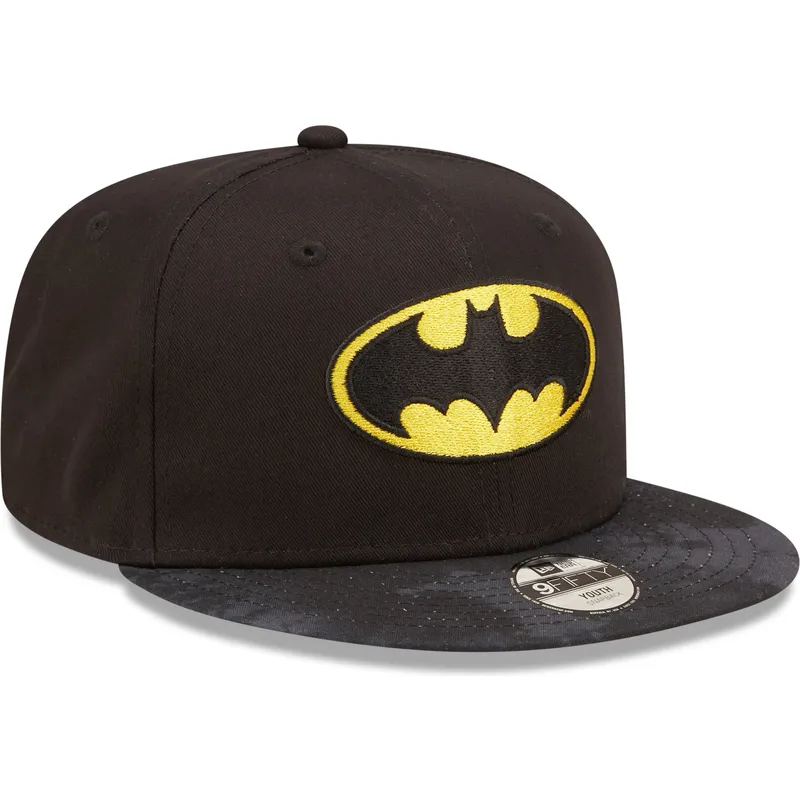 shapka-ploska-cherna-snapbek-za-deca-9fifty-na-batman-dc-comics-ot-new-era