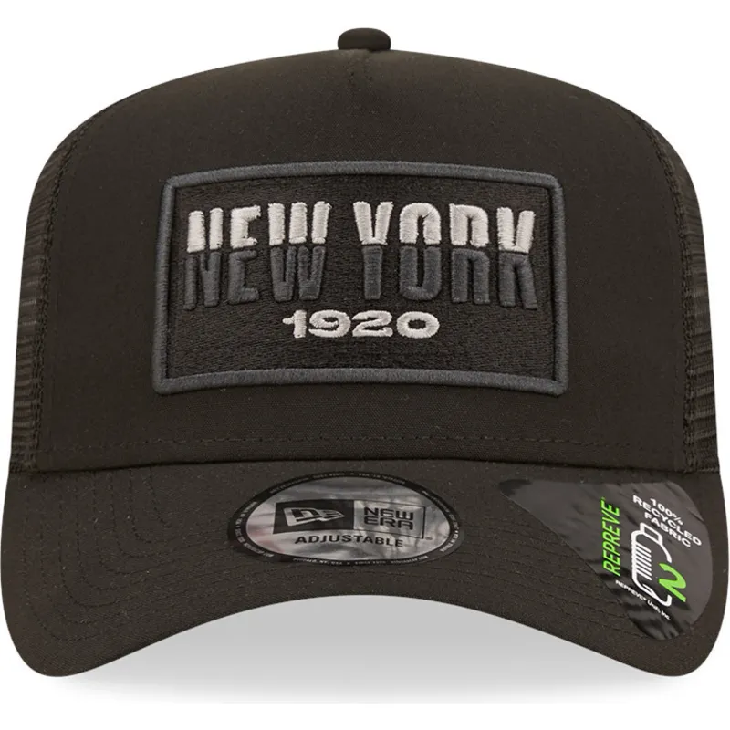 shapka-izvita-traker-cherna-snapbek-new-york-a-frame-repreve-usa-state-ot-new-era
