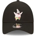 shapka-izvita-cherna-reguliruem-9forty-na-spongebob-i-patrick-star-ot-new-era
