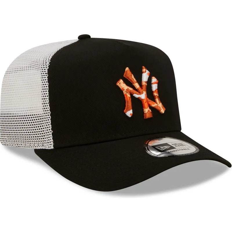 shapka-izvita-traker-cherna-snapbek-a-frame-seasonal-infill-na-new-york-yankees-mlb-ot-new-era