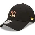 shapka-izvita-cherna-reguliruem-9forty-gradient-infill-na-new-york-yankees-mlb-ot-new-era