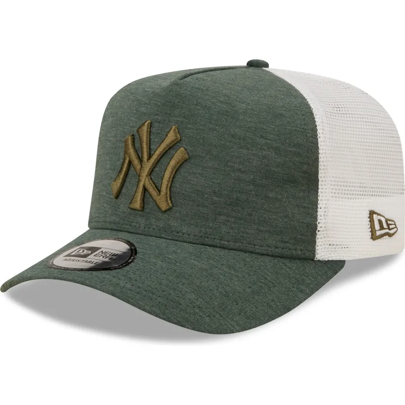 shapka-izvita-traker-zelena-snapbek-a-frame-jersey-essential-na-new-york-yankees-mlb-ot-new-era