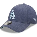 marineblaue-verstellbare-kappe-mit-gebogenem-schirm-und-blauem-logo-9forty-jersey-essential-der-los-angeles-dodgers-mlb-von-new-
