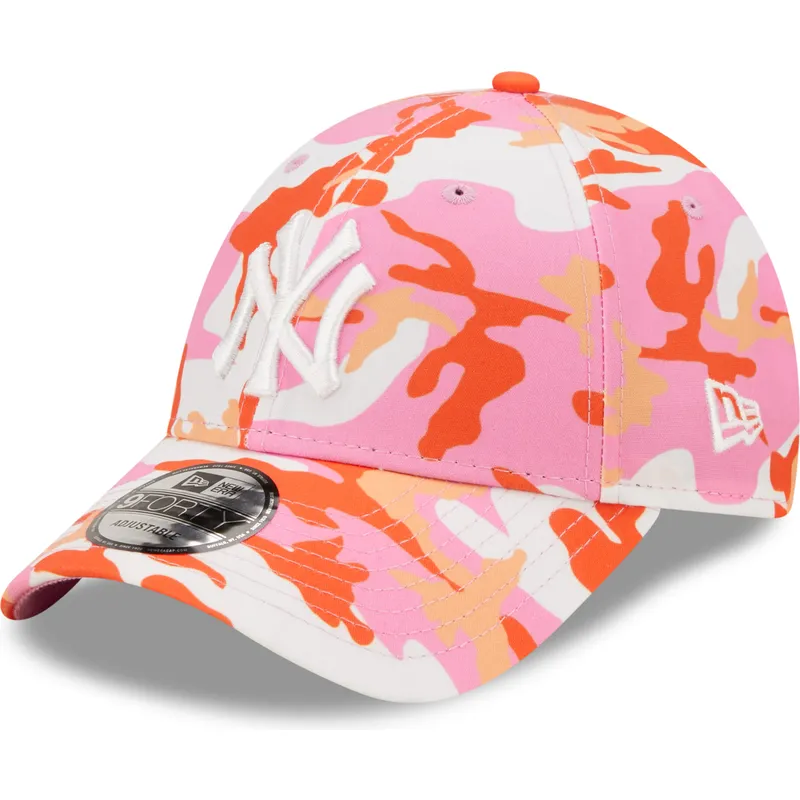 shapka-izvita-roza-reguliruema-9forty-all-over-print-seasonal-na-new-york-yankees-mlb-ot-new-era