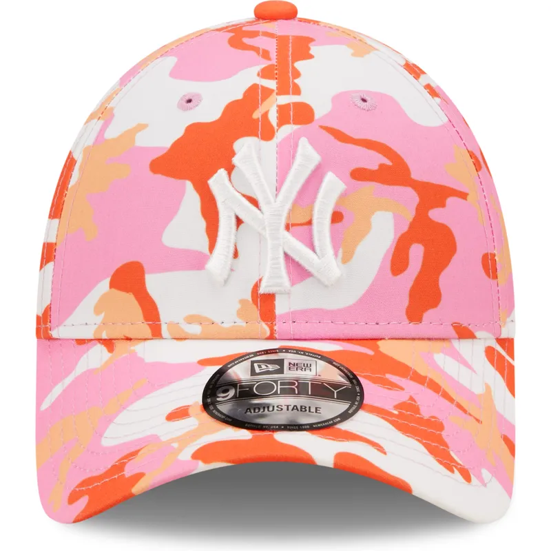 shapka-izvita-roza-reguliruema-9forty-all-over-print-seasonal-na-new-york-yankees-mlb-ot-new-era