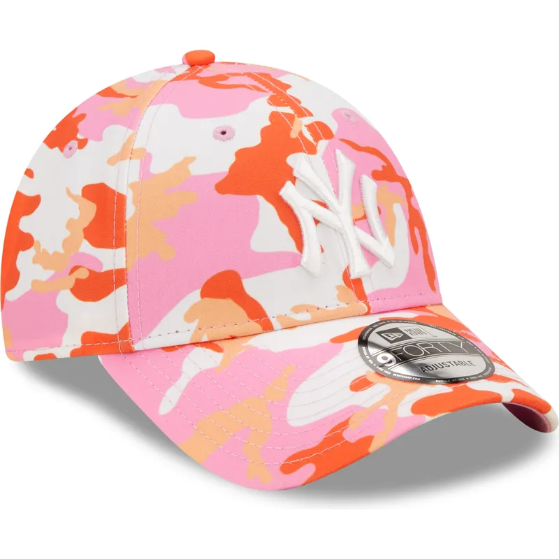 shapka-izvita-roza-reguliruem-9forty-all-over-print-seasonal-na-new-york-yankees-mlb-ot-new-era