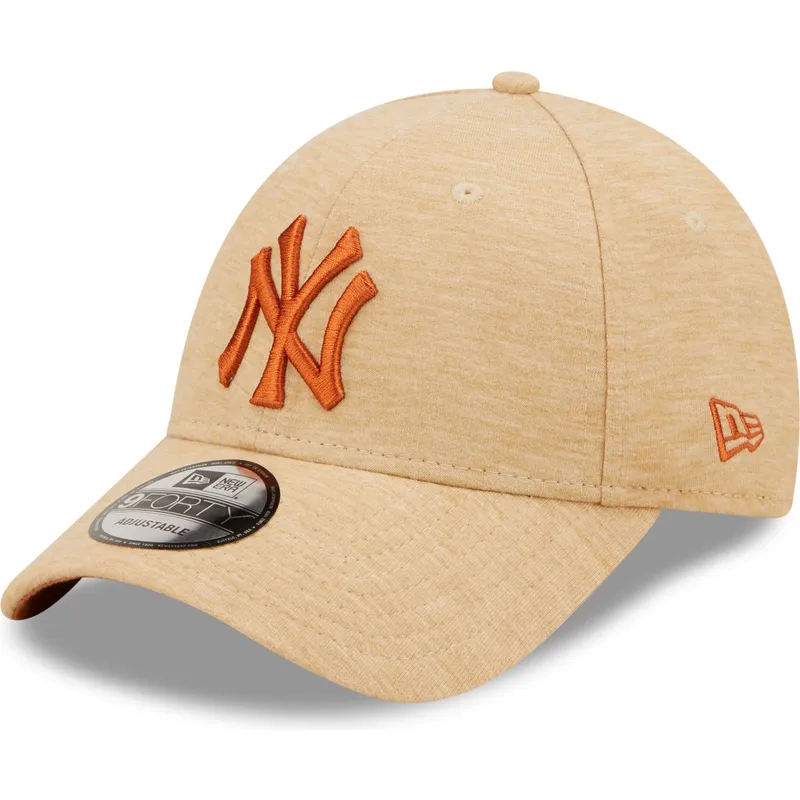 shapka-izvita-kafyav-reguliruem-9forty-jersey-essential-na-new-york-yankees-mlb-ot-new-era