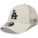 shapka-izvita-traker-bezhov-reguliruem-a-frame-home-field-na-los-angeles-dodgers-mlb-ot-new-era