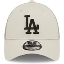 shapka-izvita-traker-bezhov-reguliruem-a-frame-home-field-na-los-angeles-dodgers-mlb-ot-new-era
