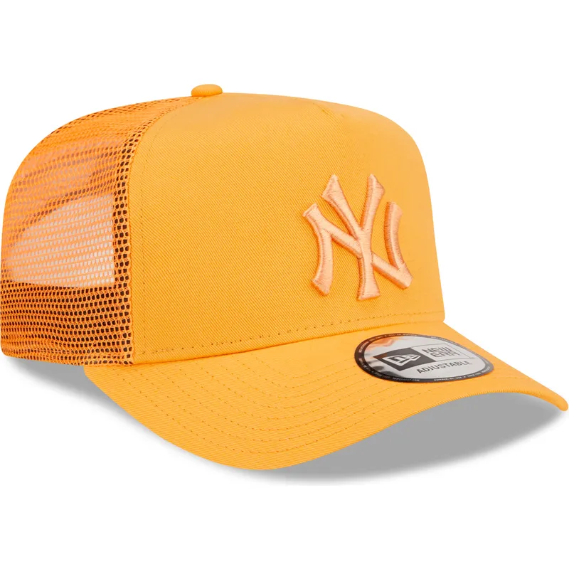 shapka-izvita-oranzhev-snapbek-a-frame-tonal-mesh-na-new-york-yankees-mlb-ot-new-era