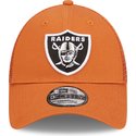 new-era-a-frame-home-field-las-vegas-raiders-nfl-orange-adjustable-trucker-hat