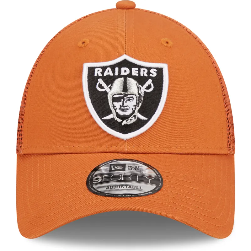 shapka-izvita-oranzhev-reguliruema-a-frame-home-field-na-las-vegas-raiders-nfl-ot-new-era