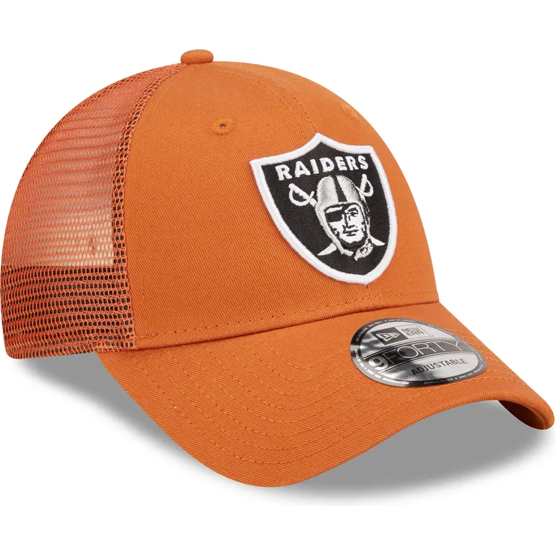 shapka-izvita-oranzhev-reguliruema-a-frame-home-field-na-las-vegas-raiders-nfl-ot-new-era