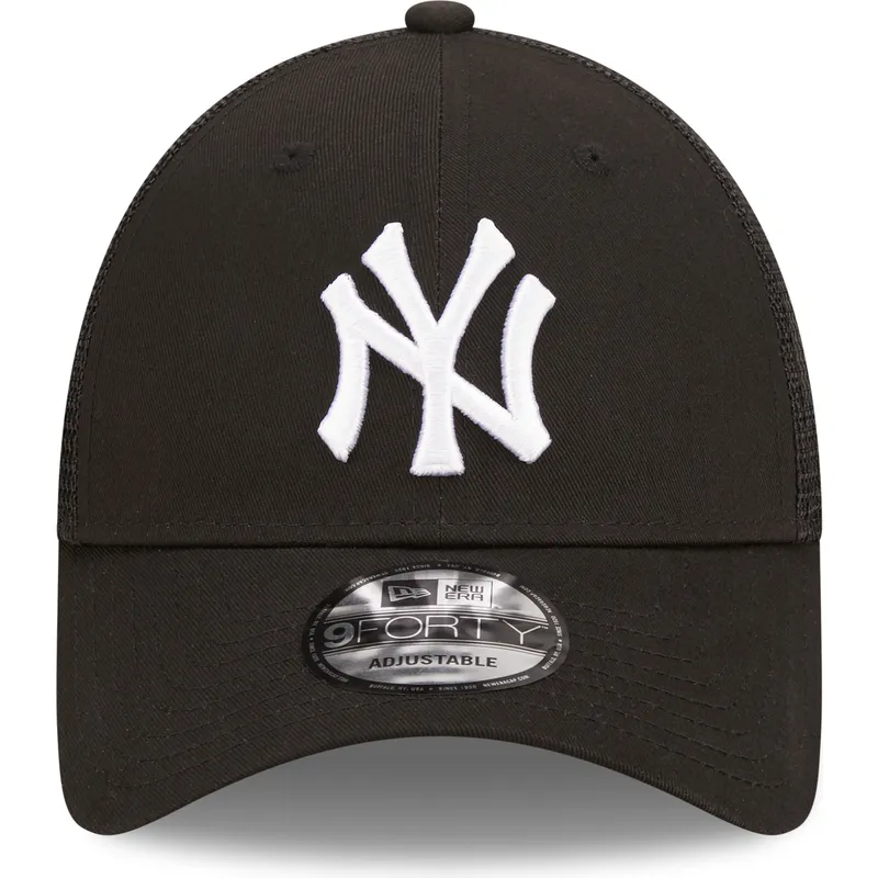 schwarze-verstellbare-trucker-kappe-a-frame-home-field-der-new-york-yankees-mlb-von-new-era