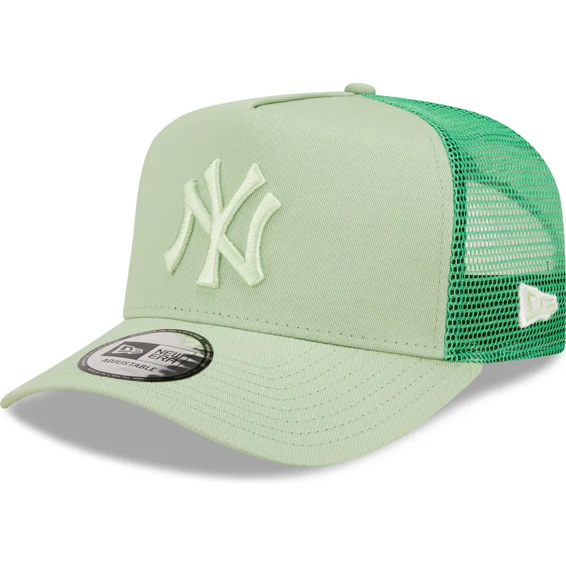 shapka-izvita-traker-zelena-snapbek-a-frame-tonal-mesh-na-new-york-yankees-mlb-ot-new-era