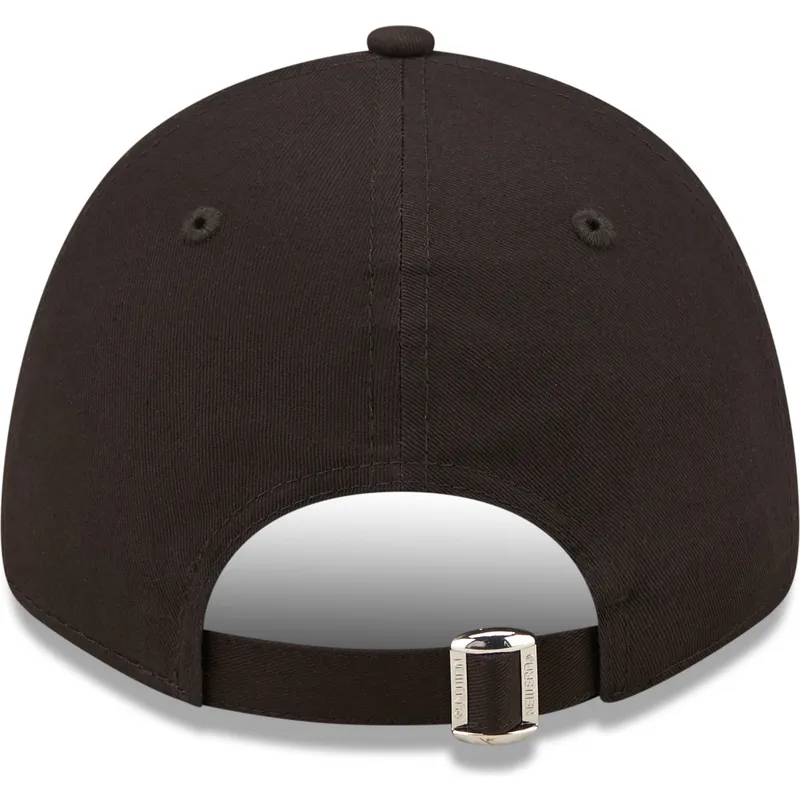 schwarze-verstellbare-curved-cap-mit-grunem-logo-9forty-league-essential-der-new-york-yankees-mlb-von-new-era