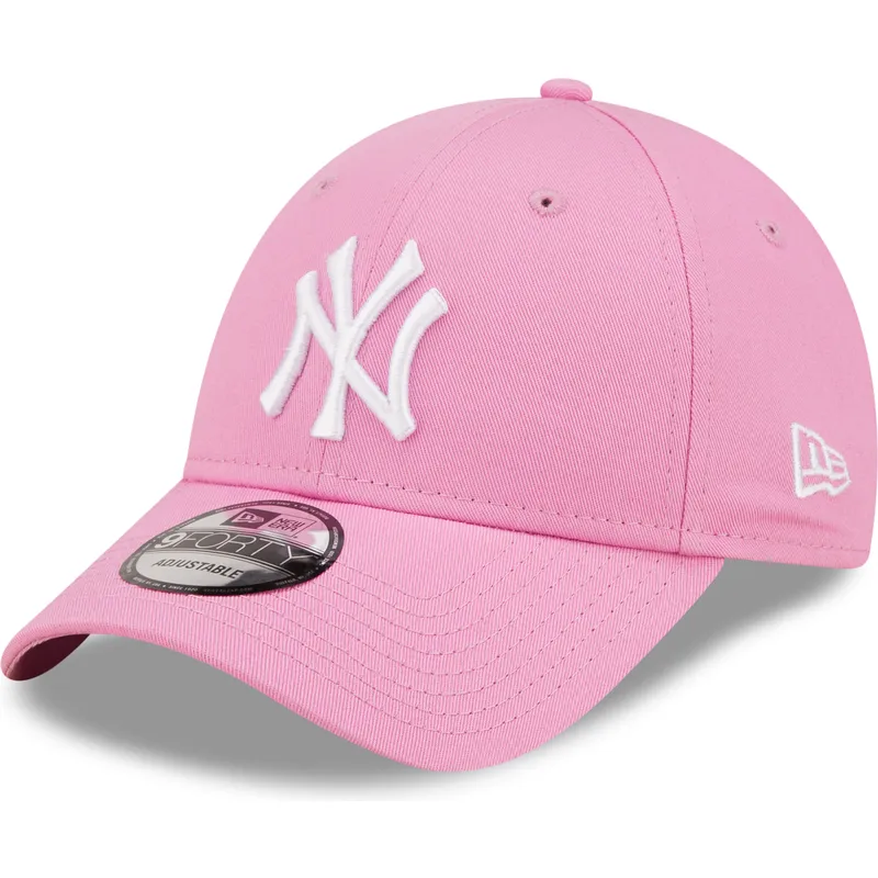 shapka-izvita-roza-reguliruem-9forty-league-essential-na-new-york-yankees-mlb-ot-new-era