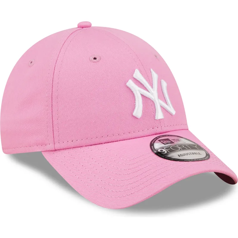 shapka-izvita-roza-reguliruem-9forty-league-essential-na-new-york-yankees-mlb-ot-new-era