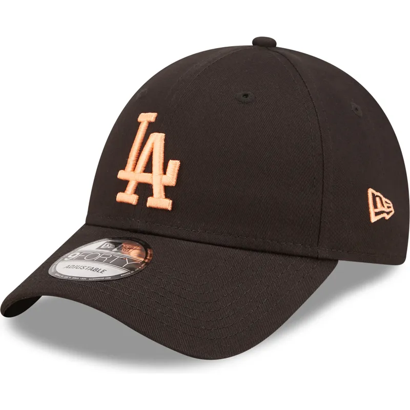 shapka-izvita-cherna-reguliruem-9forty-league-essential-na-los-angeles-dodgers-mlb-ot-new-era
