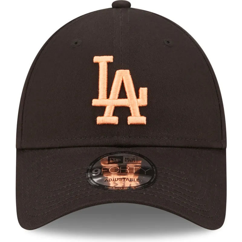 shapka-izvita-cherna-reguliruem-9forty-league-essential-na-los-angeles-dodgers-mlb-ot-new-era