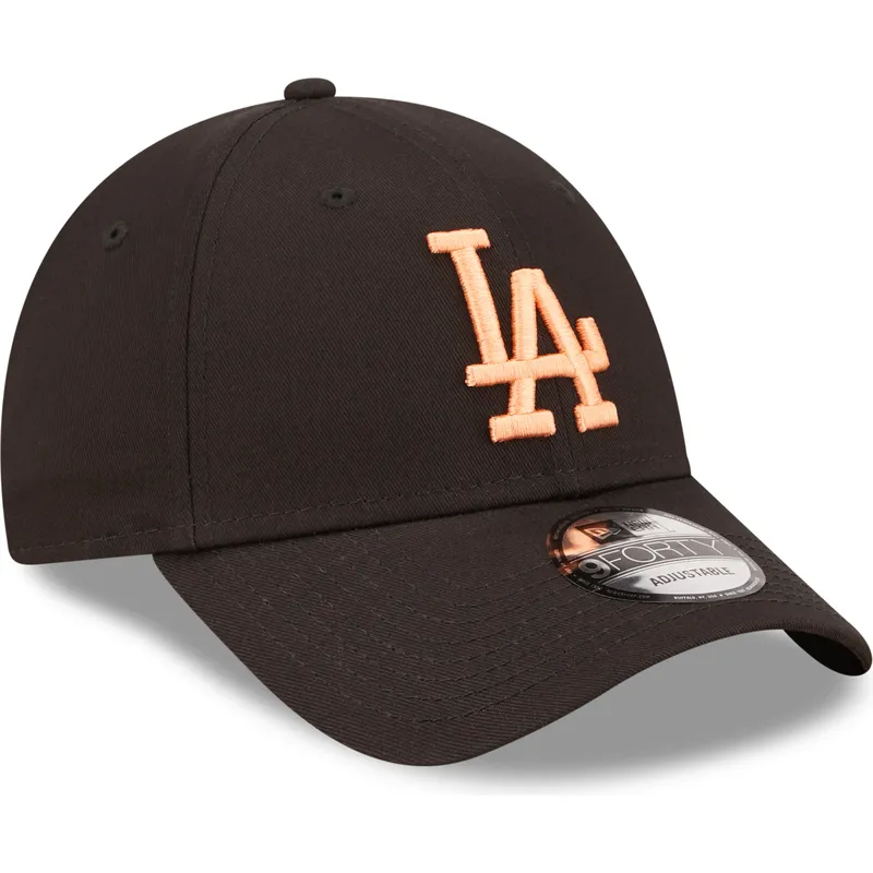 shapka-izvita-cherna-reguliruem-9forty-league-essential-na-los-angeles-dodgers-mlb-ot-new-era