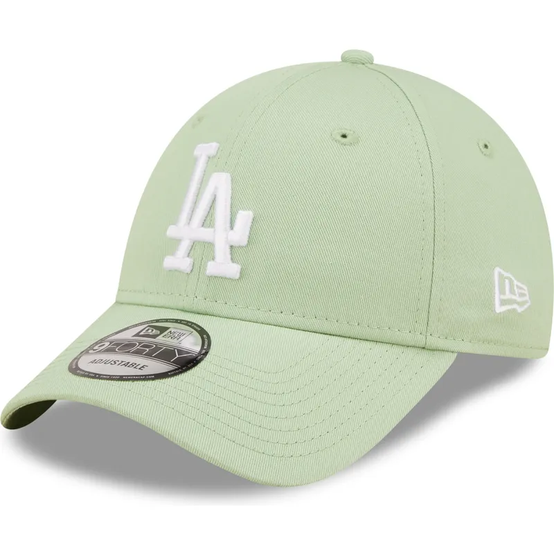 shapka-izvita-zelena-reguliruem-9forty-league-essential-na-los-angeles-dodgers-mlb-ot-new-era