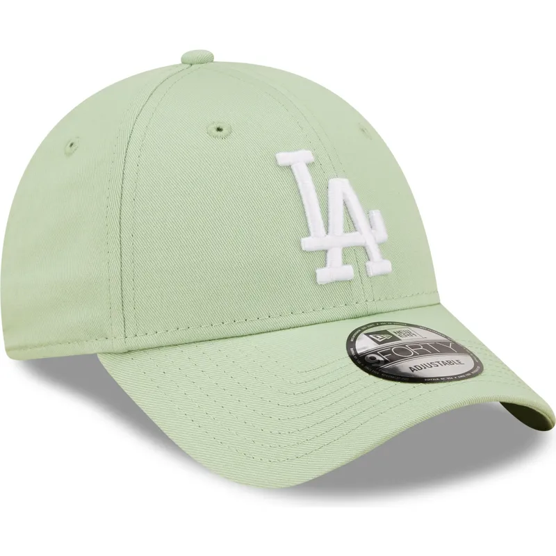 shapka-izvita-zelena-reguliruem-9forty-league-essential-na-los-angeles-dodgers-mlb-ot-new-era
