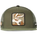 shapka-ploska-traker-zelena-snapbek-casf-wi4-kojot-looney-tunes-ot-capslab