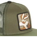 shapka-ploska-traker-zelena-snapbek-casf-wi4-kojot-looney-tunes-ot-capslab