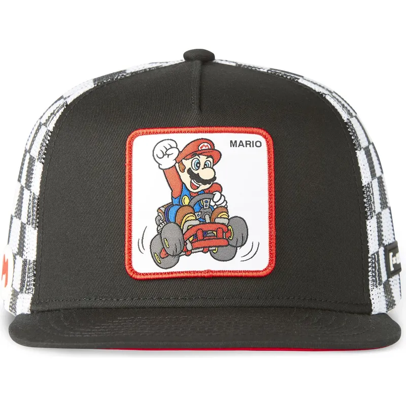 shapka-ploska-traker-cherna-snapbek-kart-casf-ju1-bros-mario-super-mario-bros-ot-capslab