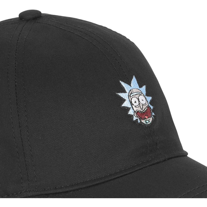 capslab-curved-brim-rick-sanchez-rick3-rick-and-morty-black-adjustable-cap