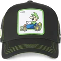 schwarze-trucker-kappe-luigi-kart-lui1-super-mario-bros-von-capslab