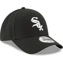 shapka-izvita-cherna-reguliruem-9forty-the-league-na-chicago-white-sox-mlb-ot-new-era