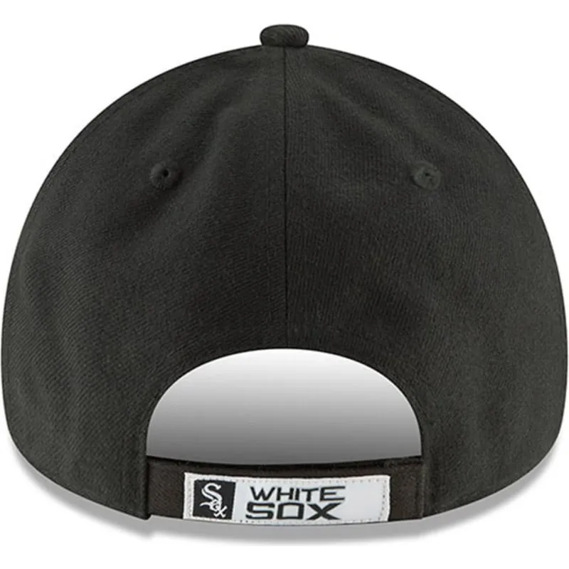 schwarze-verstellbare-gebogene-kappe-9forty-the-league-der-chicago-white-sox-mlb-von-new-era