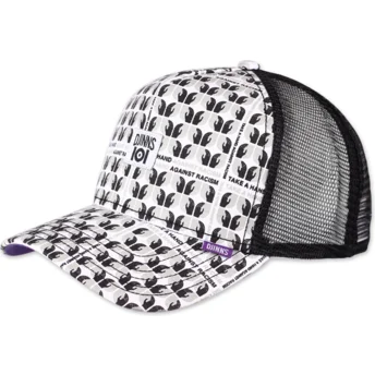 Gorra trucker hvid og sort Take A Hand Against Racism HFT IOI fra Djinns