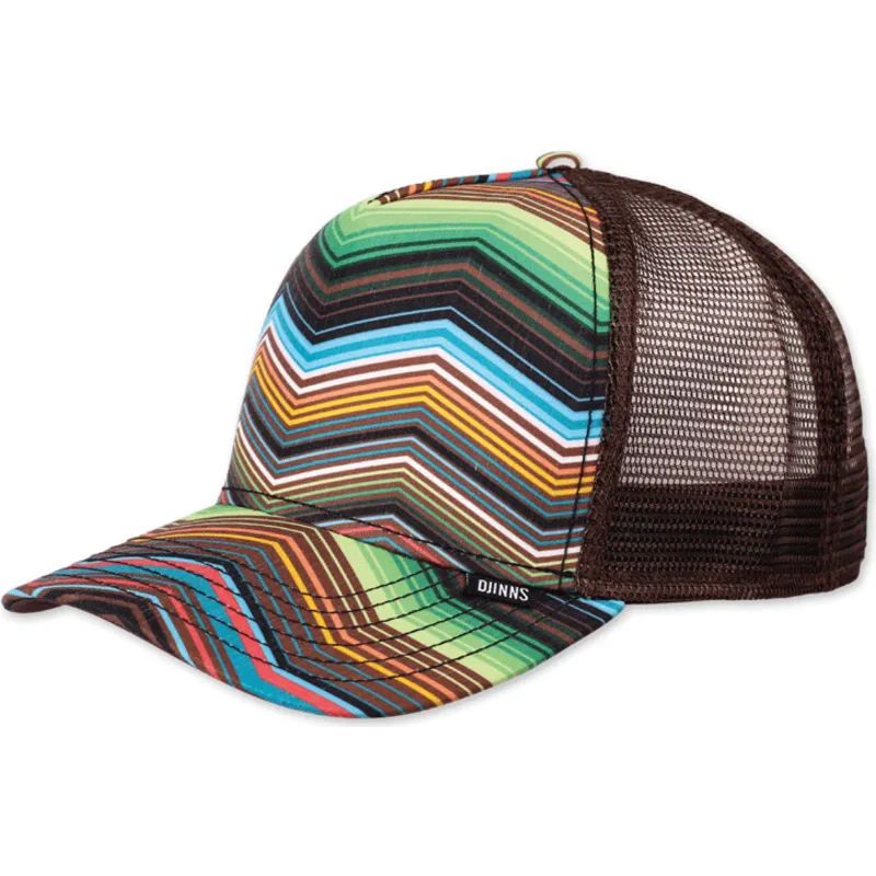 braune-trucker-cap-hft-psycho-zigzag-von-djinns
