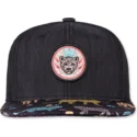 shapka-ploska-cherna-snapbek-gepard-linen-rev-ot-djinns