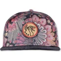 shapka-ploska-cherna-snapbek-peacock-linen-ot-djinns