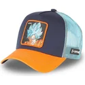trucker-cap-in-marineblau-und-orange-son-goku-super-saiyan-blue-cas-gok2-dragon-ball-von-capslab