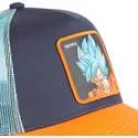 trucker-cap-in-marineblau-und-orange-son-goku-super-saiyan-blue-cas-gok2-dragon-ball-von-capslab