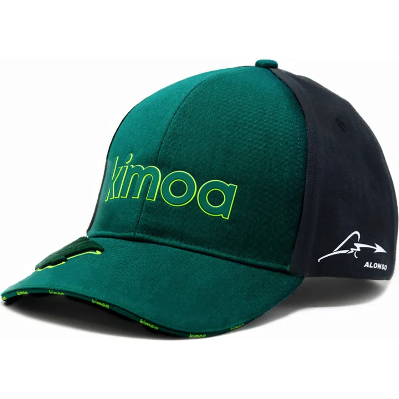 shapka-izvita-zelena-reguliruema-fernando-alonso-na-aston-martin-formula-1-ot-kimoa