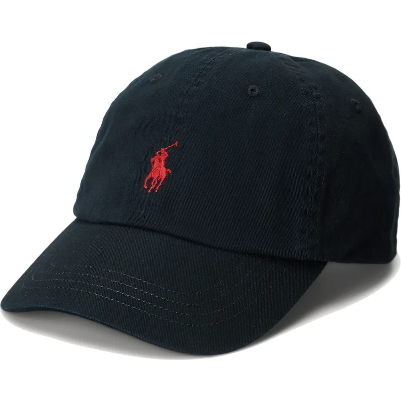 shapka-izvita-cherna-reguliruema-cotton-chino-classic-sport-ot-polo-ralph-lauren