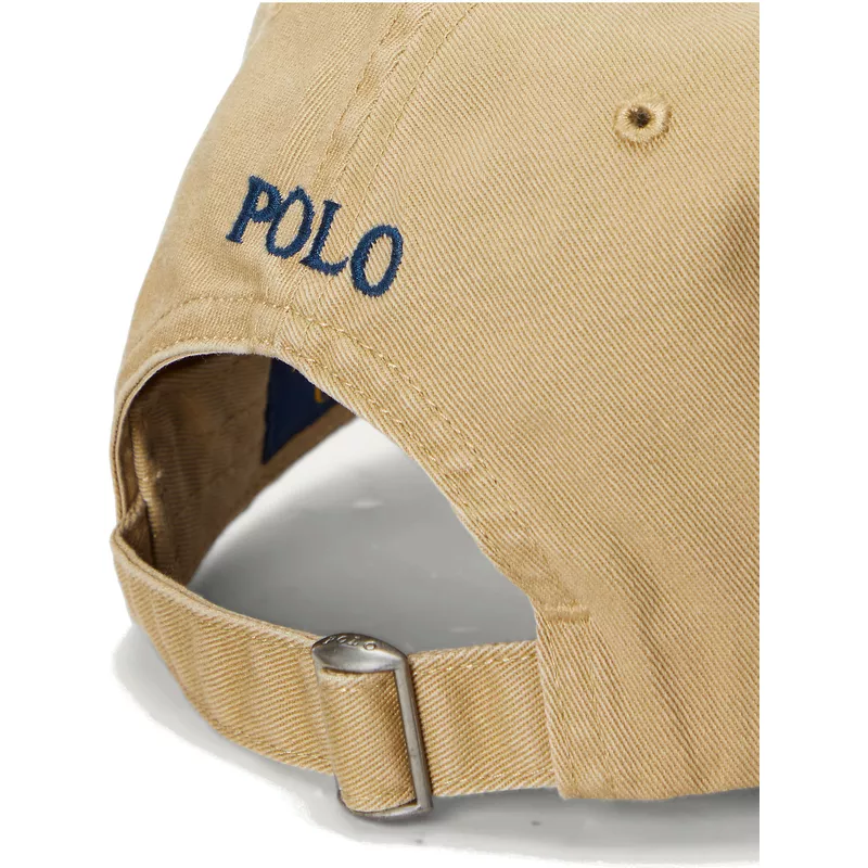 polo-ralph-lauren-curved-brim-navy-blue-logo-cotton-chino-classic-sport-brown-adjustable-cap
